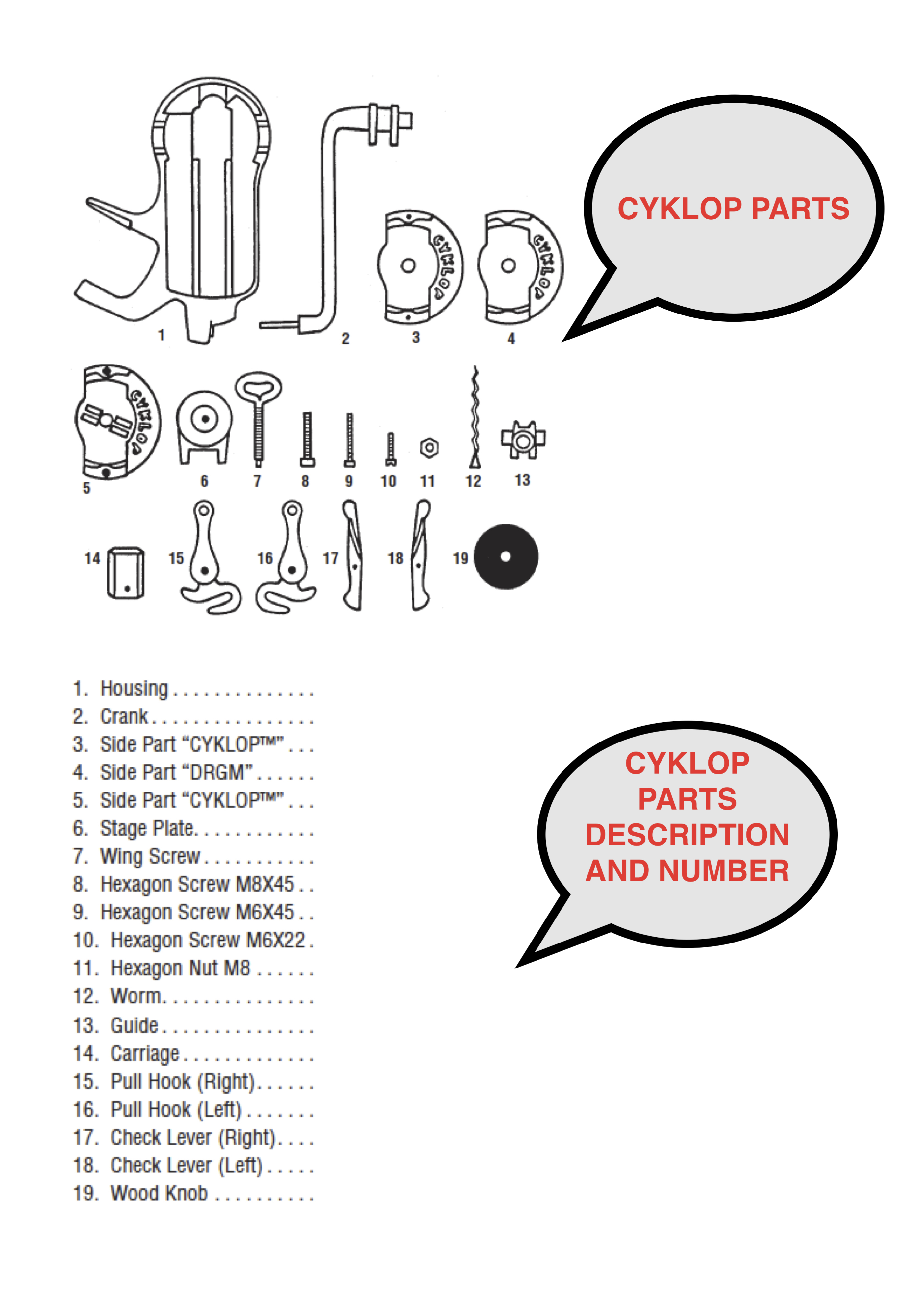 Corkscrew Worms, Parts, Handle for Repair and Replace Buy Artisans on 